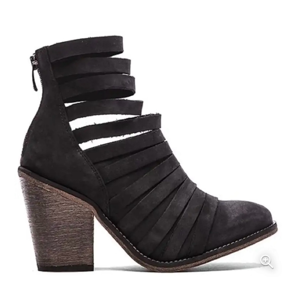 Free People Hybrid Heel Ankle Boots Black